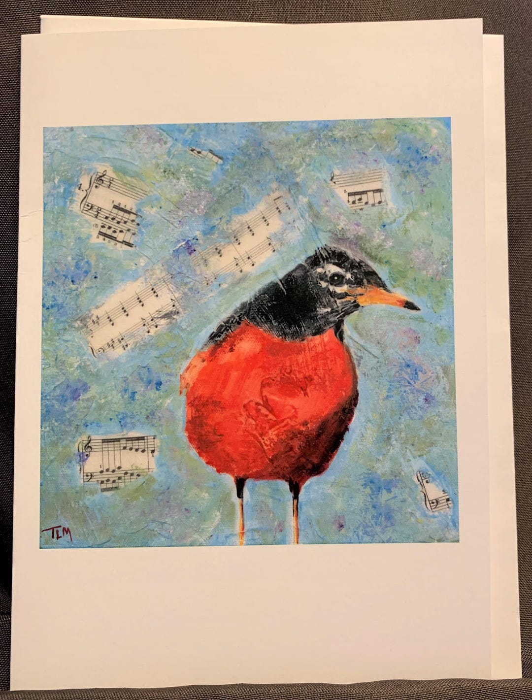 Song Bird Series - Robin Greeting Card - Blank Inside by Terry ...