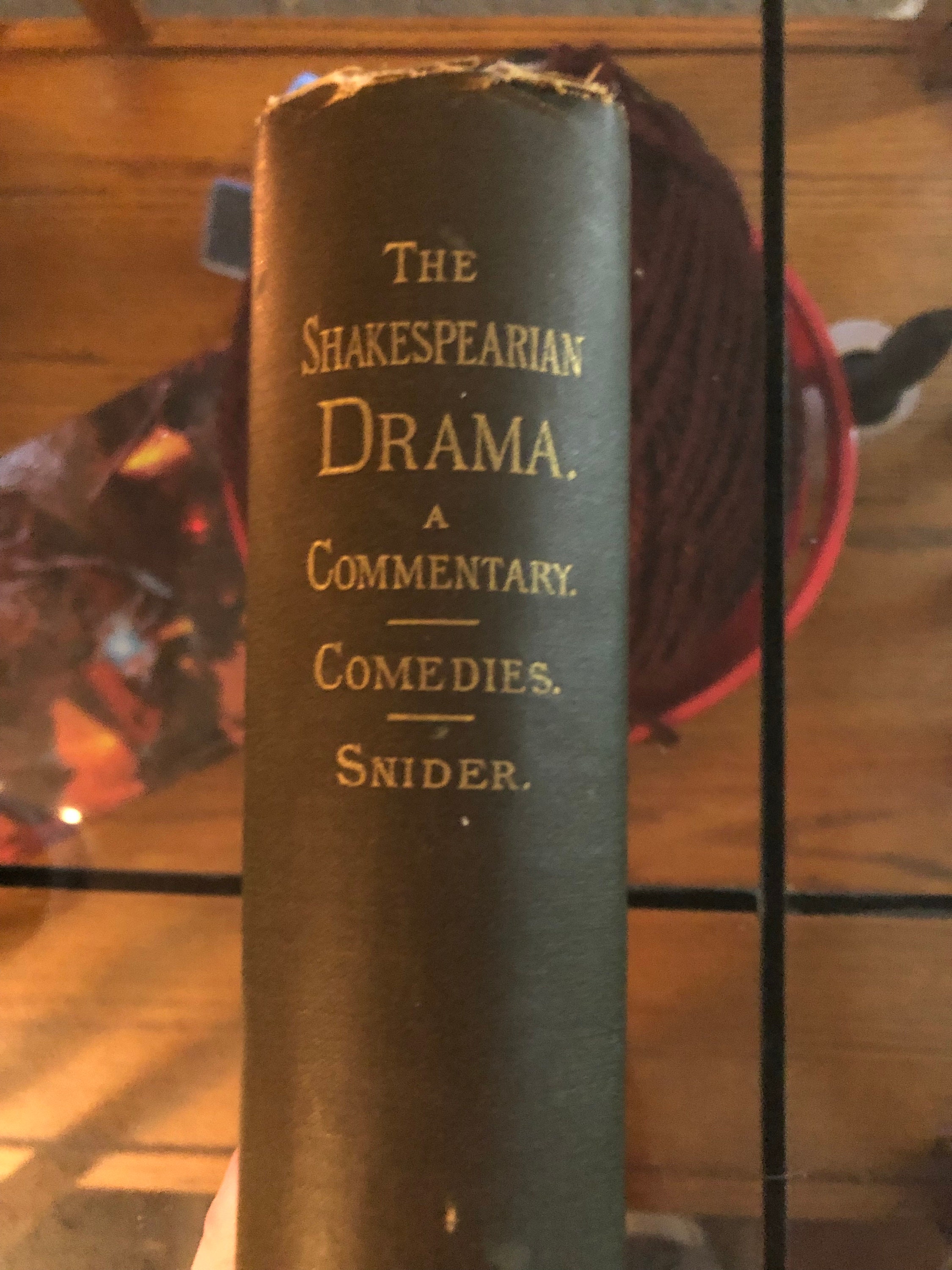 The Shakespearian Drama:  A Commentary- Comedies by D.J. Snider (1887)