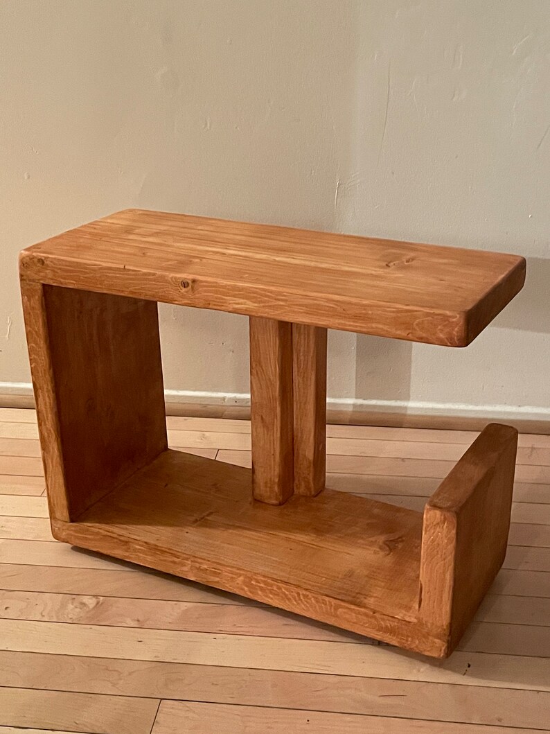 Solid Wood End Table / Tv Stand Handmade in Quebec Etsy