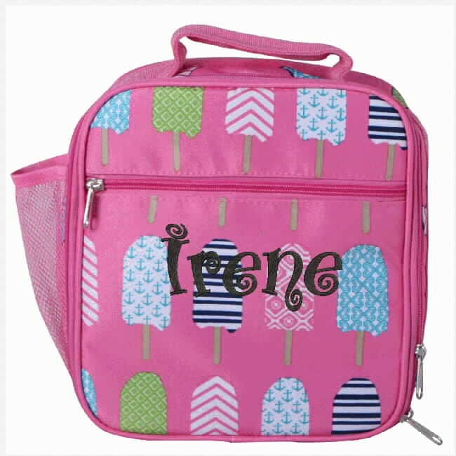 Pink Ice Cream lunch bag with Personalized Name or Etsy