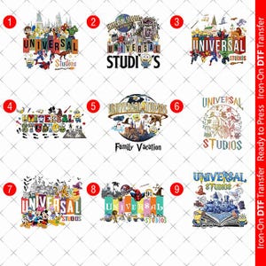 Universal Studios Iron-On DTF Transfer: Vacation T-Shirt Decoration 00066