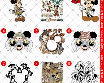 Disney Animal Kingdom DTF Iron On Transfer, Family Vacation 00036