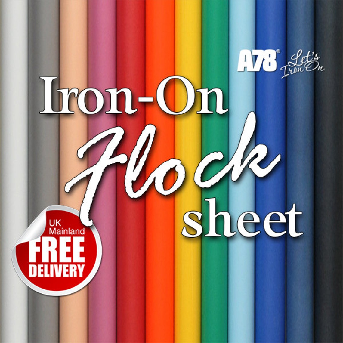HTV Iron On Vinyl Flock Velvet sheet 20 x 25 cm Heat transfer Etsy
