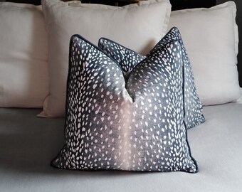 navy antelope pillow