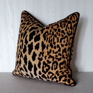 Leopard Velvet Bolster Pillow Cover Queen King Bolster Pillow Etsy