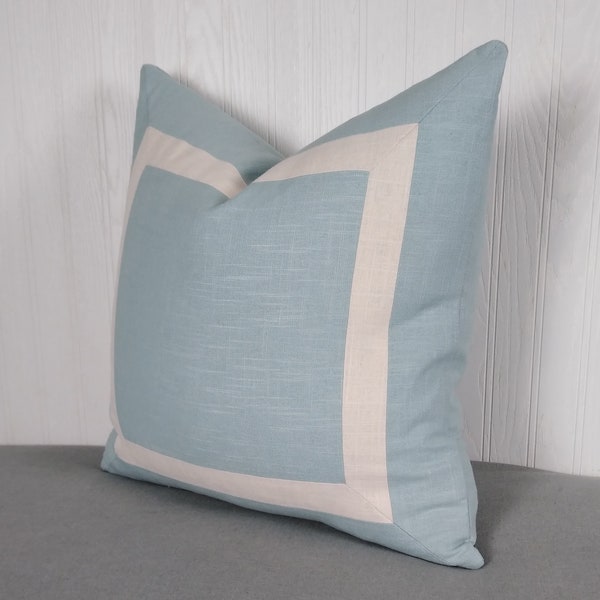 Light Blue Pillow Etsy
