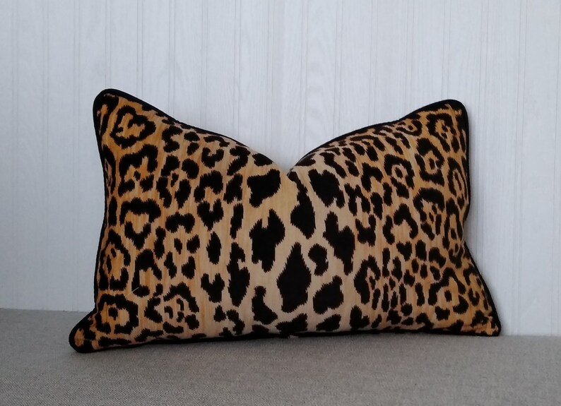 Leopard Cheetah Velvet Lumbar Pillow Lumbar Cheetah Velvet Pillow Cover