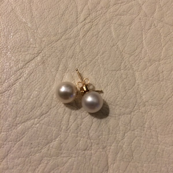 5mm Pearl earrings made from Mikimoto pearls