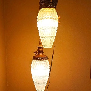 MCM Hollywood Regency double Swag Lamp