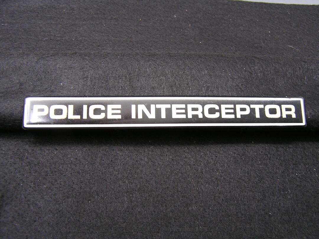 Police Interceptor Vehicle Badge Decal Retired - Etsy
