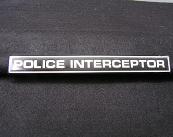 Emblème De Police Intercepteur De Voiture 3D