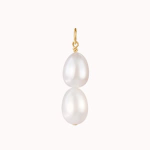 Viviana Pearl Add On Charm • Gold, Silver or Rose Gold - Bridal Jewelry - Freshwater Pearls - Bridesmaid Gift for Her - Removable Pendant