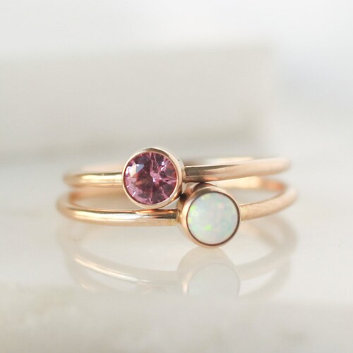 Any Two Birthstone Rings Original 