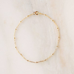 Satellite Bracelet • 14k Gold Filled or Sterling Silver - Dainty Layering Chain - Simple Minimalist Gift for Her - Friendship Bracelet