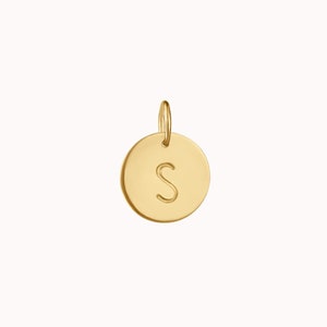 Breloque disque originale • Ajout - Pendentifs personnalisés - Bijoux personnalisés - Petit collier initial personnalisable rond