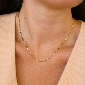 Faye Dainty Thin Gold Chain Necklace - Waterproof Chains