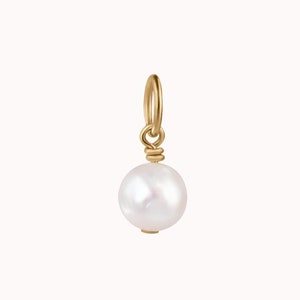 Margo Pearl Add On Charm • Gold, Silver or Rose Gold - Bridal Jewelry - Freshwater Pearls - Bridesmaid Gift for Her - Removable Pendant