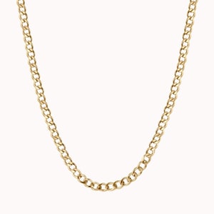 Wyatt Chain Necklace • Curb Layering Chain - 14k Gold Filled or Sterling Silver - Everyday Chain - Gift for Her - Dainty and Bold Chain