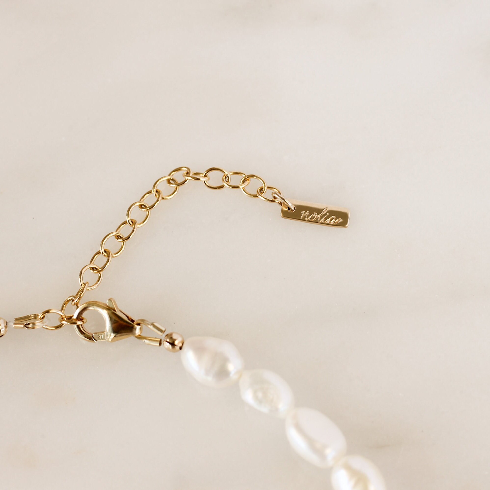 Misfit Pearl Bracelet • Baroque Pearl Strand - Gift for Wife