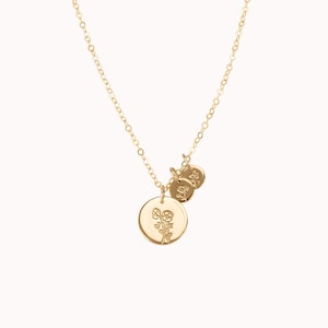 Mama's Garden Necklace • Birth Flower Jewelry - Gift for Mom - Mother's Day - Baby Shower Gift - Charms - 14k Gold Filled or Sterling Silver image 5