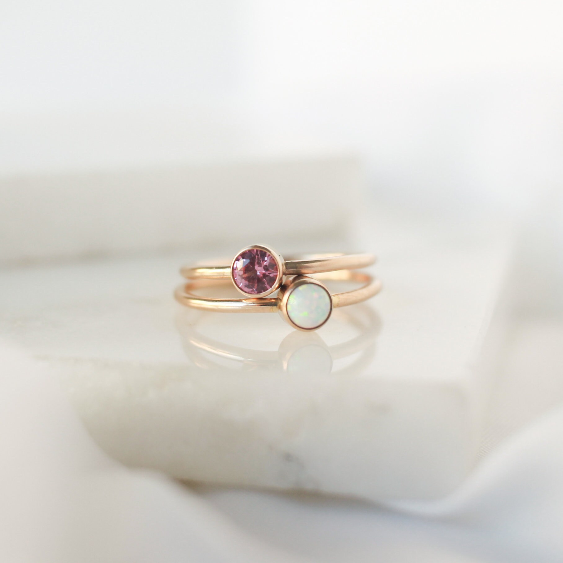 Any Two Birthstone Rings Original 
