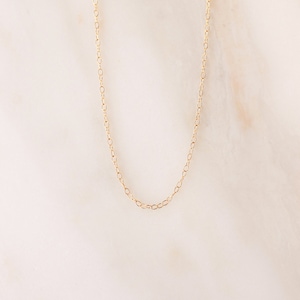 Minimalist Chain Necklace • Gold, Silver, or Rose Gold - Basic Chain Necklace - Dainty Necklace - Layering Necklace - Thin Chain Choker