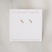 Tiny Line Earrings - Gold, Rose Gold, or Silver - Bar Earrings - Line Posts - Parallel Lines Simple Staple Post Minimalist Thin 14k Earrings 