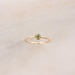 Peridot Ring • August Birthstone Ring - Gold, Silver or Rose Gold - Dainty Stacking Ring - Gift for Mom Her Sister - Baby Shower Birthday