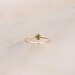 Peridot Ring • August Birthstone Ring - Gold, Silver or Rose Gold - Dainty Stacking Ring - Gift for Mom Her Sister - Baby Shower Birthday 