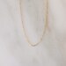 Modern Chain Choker - Gold or Silver - Paperclip Rectangular Link Basic Chain - Thin Dainty Necklace - Layering Necklace - Simple Chain