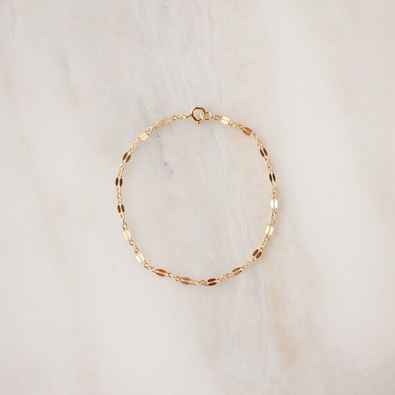 Lace Chain Bracelet Gold Silver or Rose Gold Basic Chain Simple