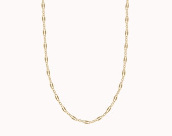 Lace Chain Necklace • Gold, Silver, or Rose Gold - Basic Chain Choker - Layered - Gift for Her - Minimalist Jewelry - Finished Chain Dainty