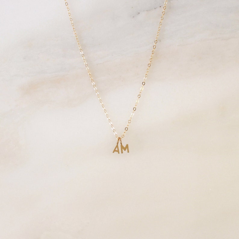 Ava Initial Necklace Personalized Jewelry Alphabet Name Letter Necklace Gift for Her Gift for Mom Mothers Necklace Minimalist image 3