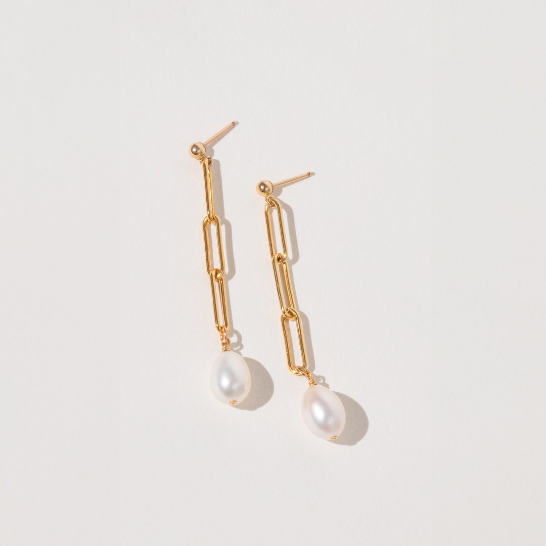 Medium Water Drop Studs Gold - Adriana Pappas main image 1