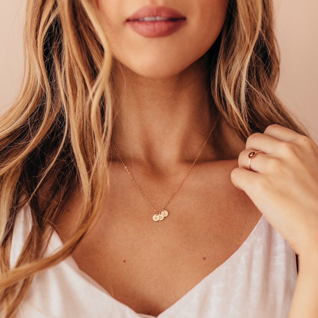 Initial pendant charm for necklace 14k gold, sterling silver rose gold ,  gold initial charm Lowercase