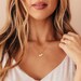 Tiny Initial Necklace • Gold, Rose Gold, or Silver - Letter Name Dainty Layering Charm Necklace - Gift for Mom For Her Personalized Jewelry 