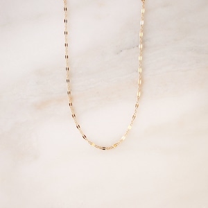 Lace Chain Necklace Gold, Silver, or Rose Gold Basic Chain Choker Layered Gift for Her Minimalist Jewelry Finished Chain Dainty image 3