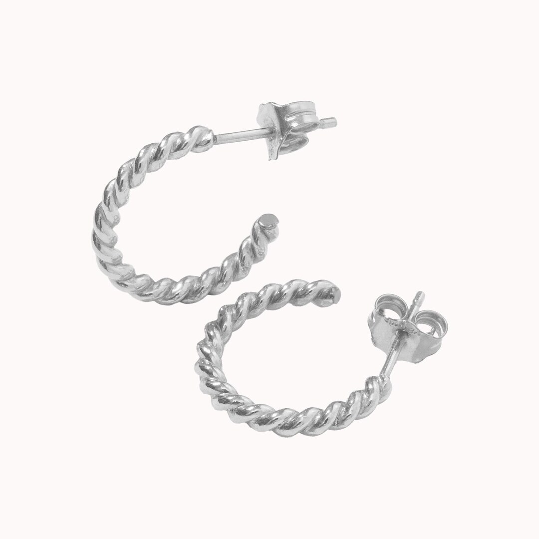 Knotted Small Hoop Earring main image 0