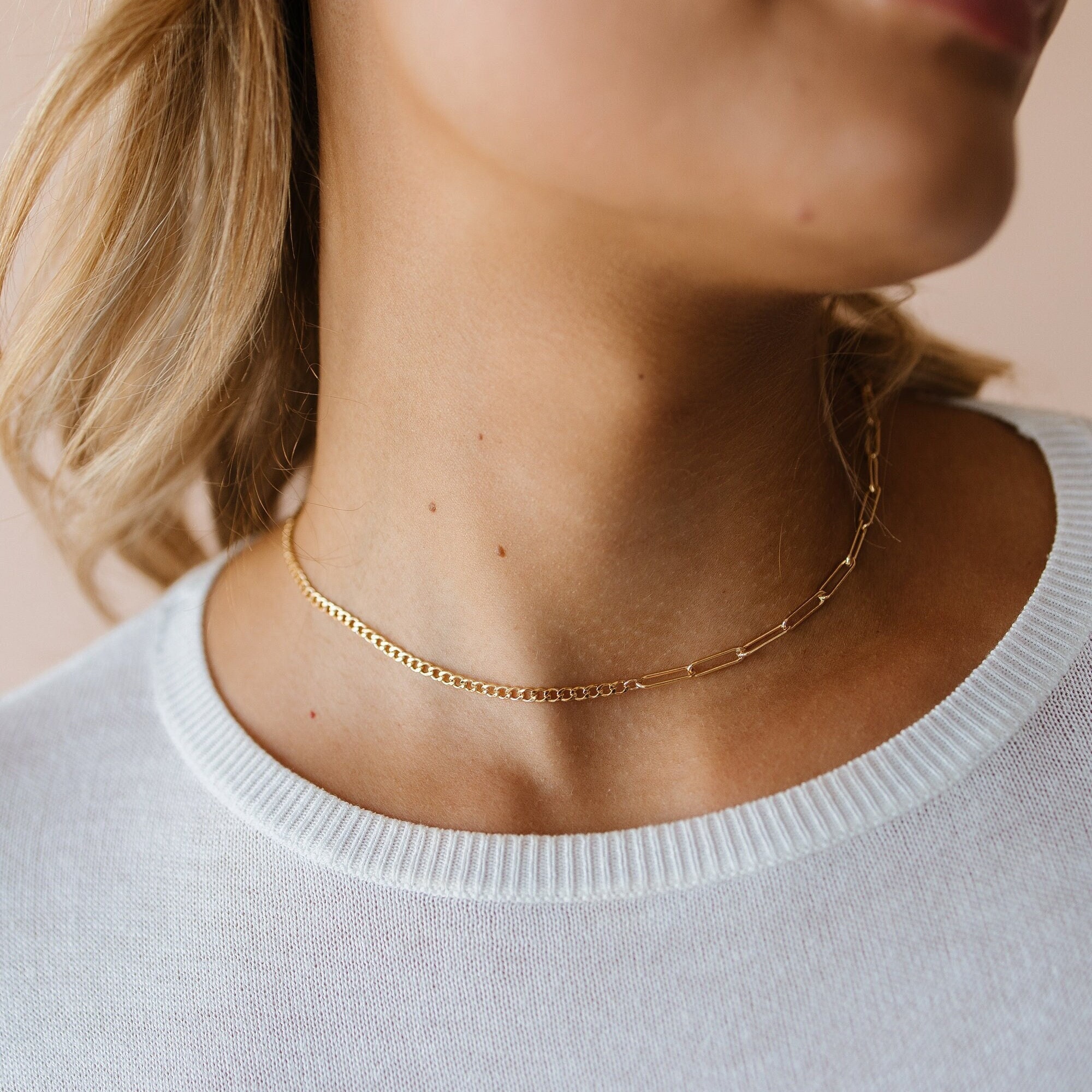 KIN Necklace • Friendship Jewelry - Gold or Silver - Curb