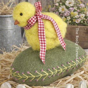 Patrón de alfiletero de pollito lanudo ~ Descarga instantánea en PDF