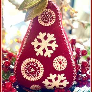 E-Pattern ~ Kinderapplikationen ~ Wooly SnowPear ~ Sofortige PDF-Anleitung