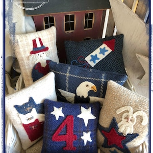 E-Pattern ~ Wool Applique ~ Americana Bowl Fillers ~ Instant Download PDF