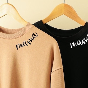 Mama Curved Neckline SVG | Modern Minimalist Mama Svg Design | DIY Mom Shirt Cut File | Cricut & Silhouette SVG | Instant Download