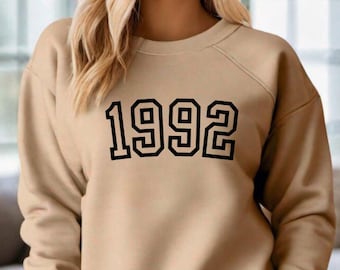 Birthday svg file, 1990 svg, 1991 jersey font, 1992 varsity style svg, 1993 birthday svg, 1994 millennial, 1995 almost 30 svg, 30 svg file