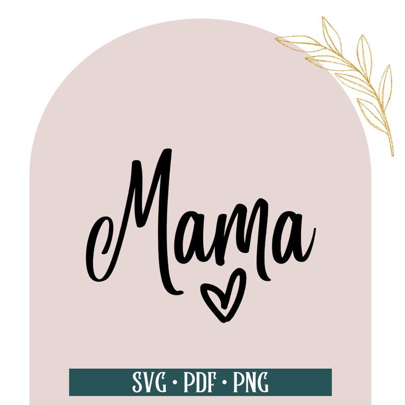 Cursive Mama Font, SVG file with little heart | Shirts, T shirt, Mama