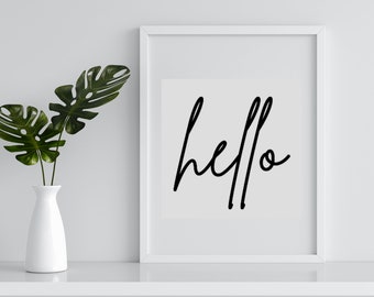 Hello SVG File Bundle: Cricut & Silhouette Projects (Digital Download)