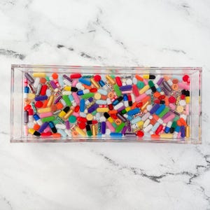 Resin Pill Tray: Acrylic Pill Dish for Medical Professionals
