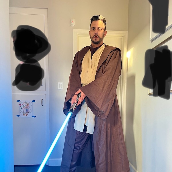 Obi Wan Kenobi Costume Tunics Tabards Obi(Sash) set Custom size