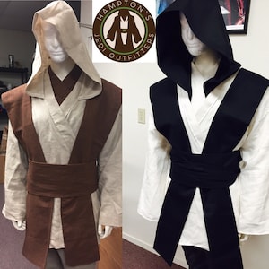 Star Wars Inspired Sith/jedi Tunic with Tabards  Obi set and Hood
