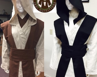 Star Wars Inspired Sith/jedi Tunic with Tabards  Obi set and Hood